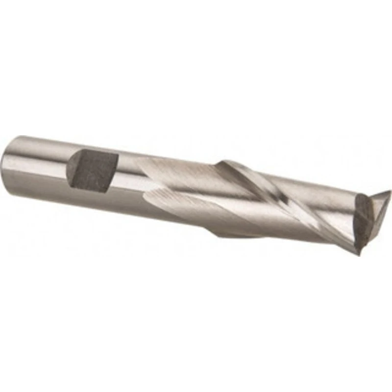 Value Collection 16mm, 1-5/16 LOC, 1/2 Shank Diam, 3-7/16 OAL, 2 Flute, High Speed Steel Square End Mill Single End, ...